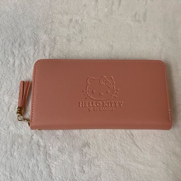 Hello Kitty Graphic Logo Women's Wristlet Purse Wallet - Picture 1 of 5